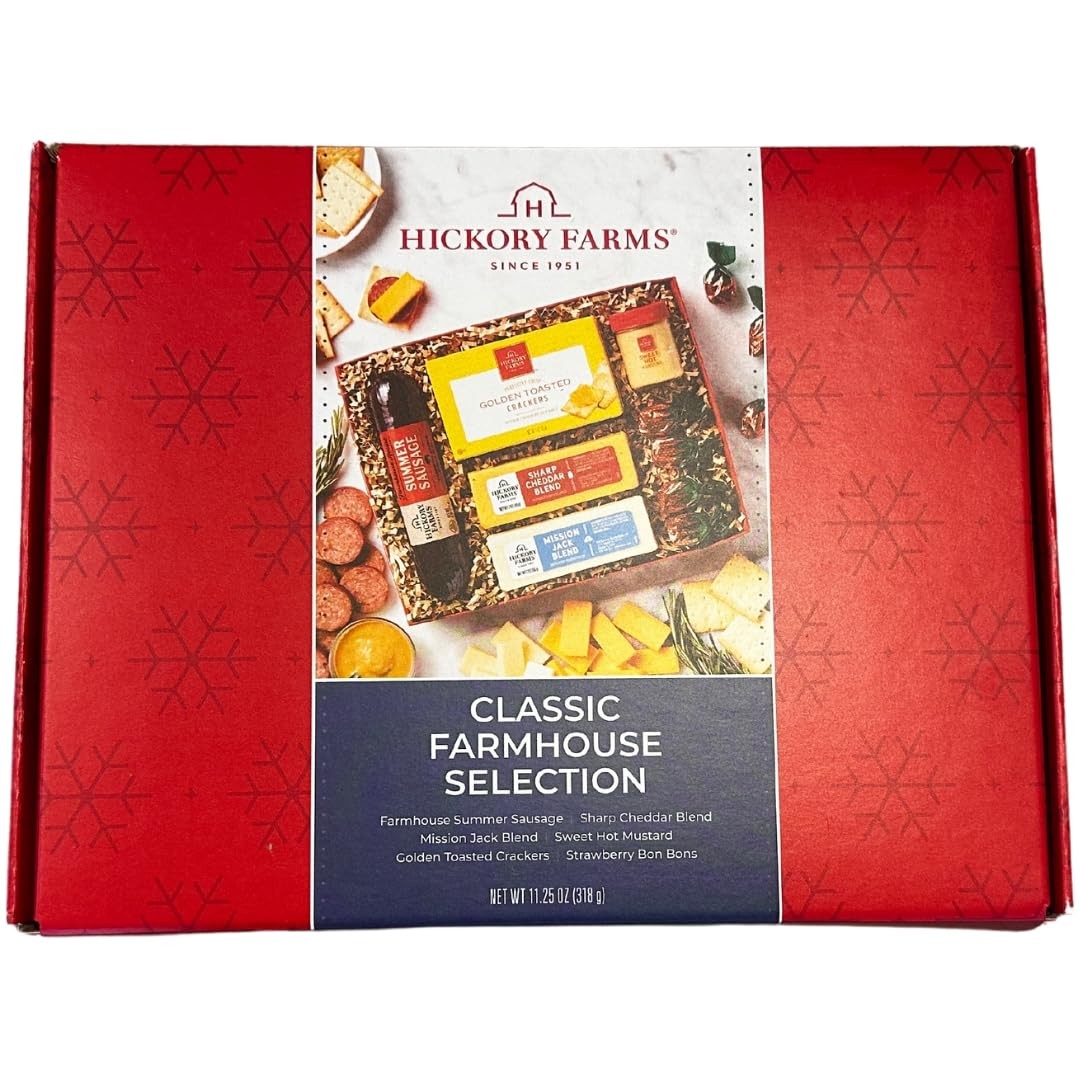 Gourmet Sausage and Cheese Gift Box  Charcuterie Food Basket 11.25 Oz