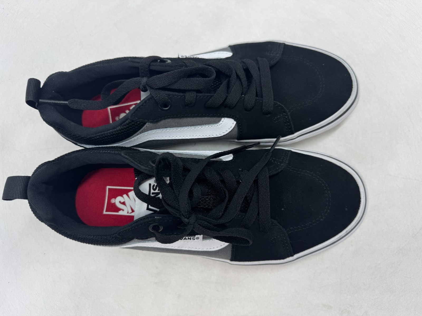 Vans Filmore Trainer Sneakers Men's Black Suede Canvas Lace-Up Low Top - 7