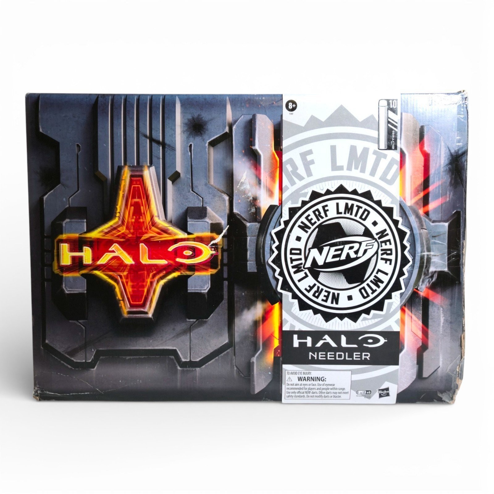 Nerf LMTD Halo Needler Light-Up Dart Blaster + Game Content Card [DAMAGED BOX]