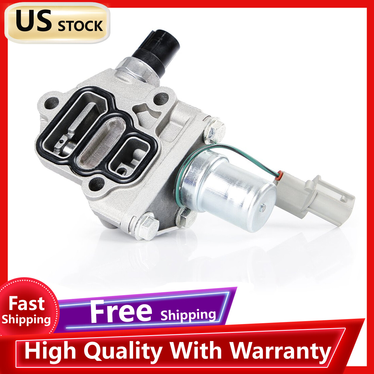 VTEC Solenoid Spool Valve Replacement 15810-PLR-A01 For 01-2005 Honda Civic 1.7L