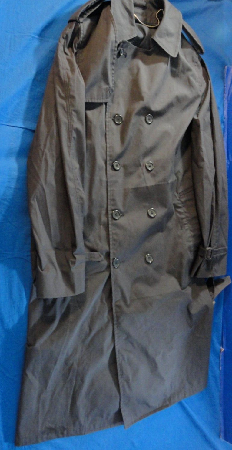 USAF U.S. AIR FORCE MEN'S ALL WEATHER OVERCOAT TRENCH BLUE COAT NO LINER 42XL