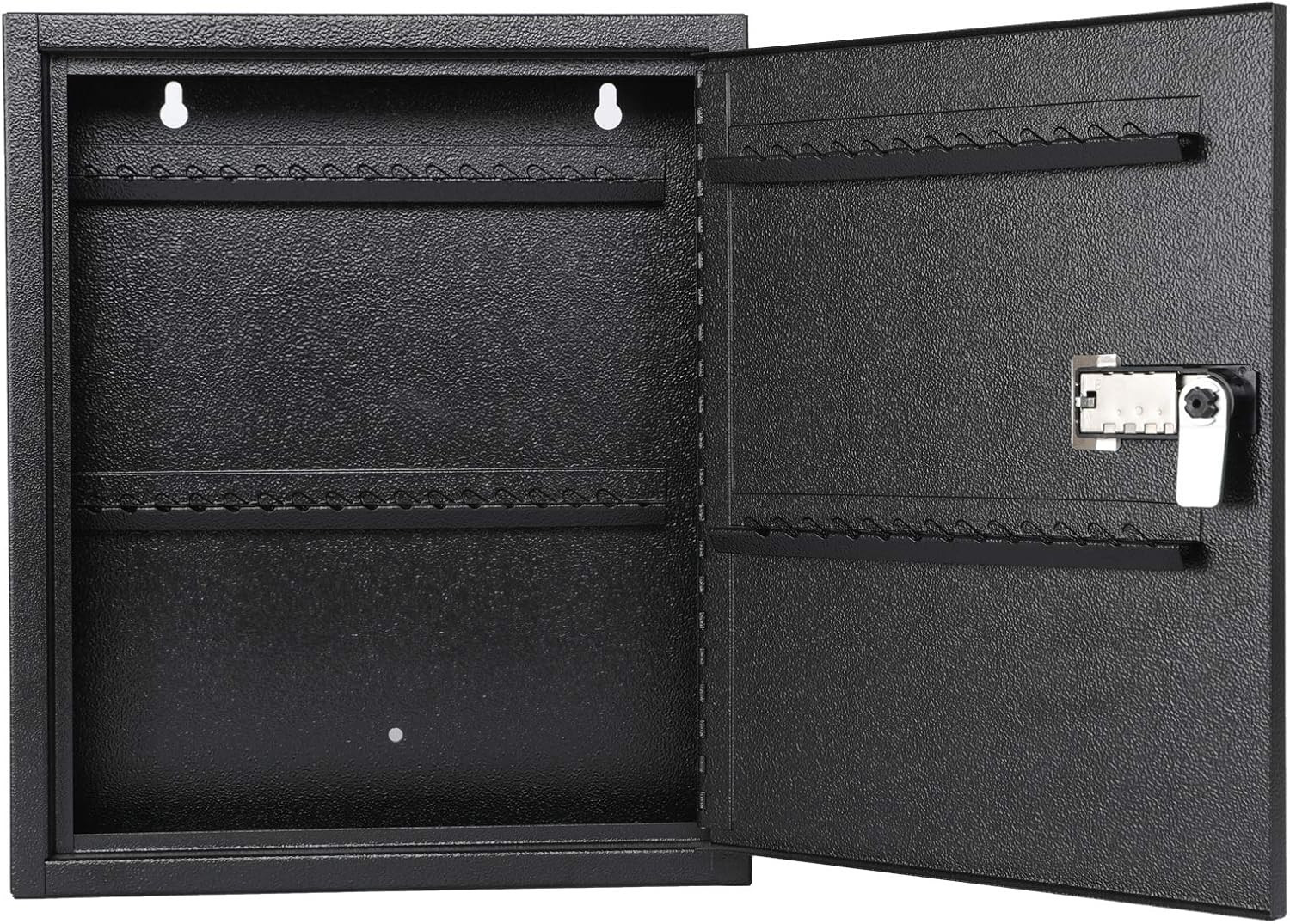 KYODOLED Locking Key Cabinet, 60 Key Storage Lock Box with Code, Key Box Wall Mo