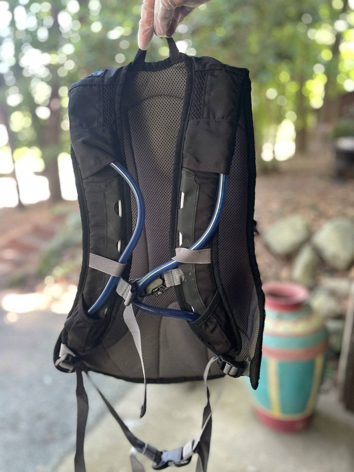 JanSport x Nalgene Hydration Pack Backpack Blue Black WITH Bladder EUC