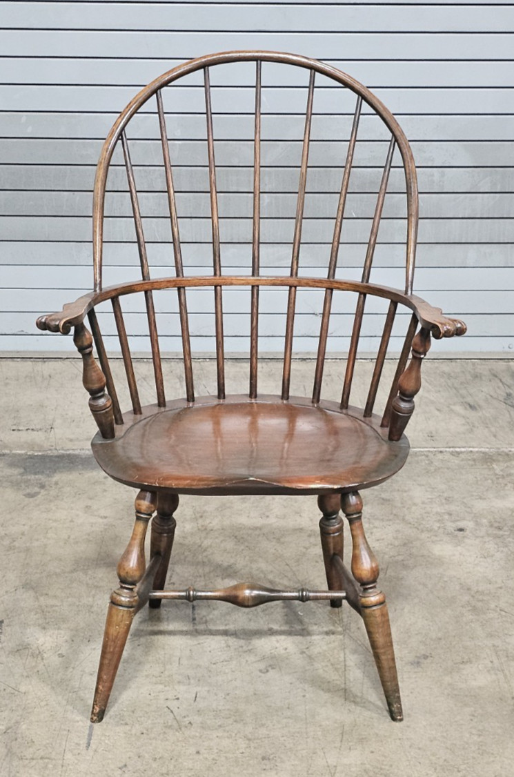 Warren Chair Company Chair Sack Back Windsor Arm Chair Bench Made Rhode Island