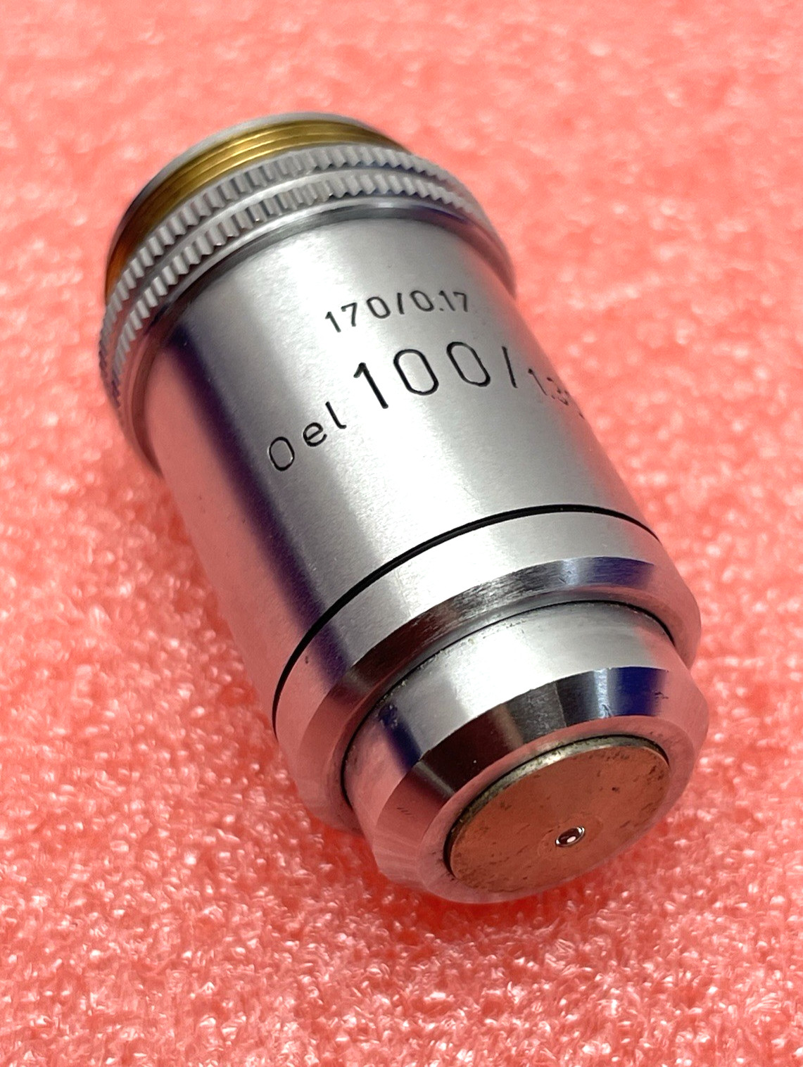 LEITZ WETZLAR OEL 100/130P MICROSCOPE OBJECTIVE 170/0.17