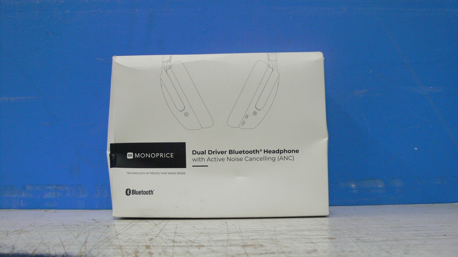 Monoprice Dual Driver Bluetooth Headphone Active Noise Canceling USB-C Charging