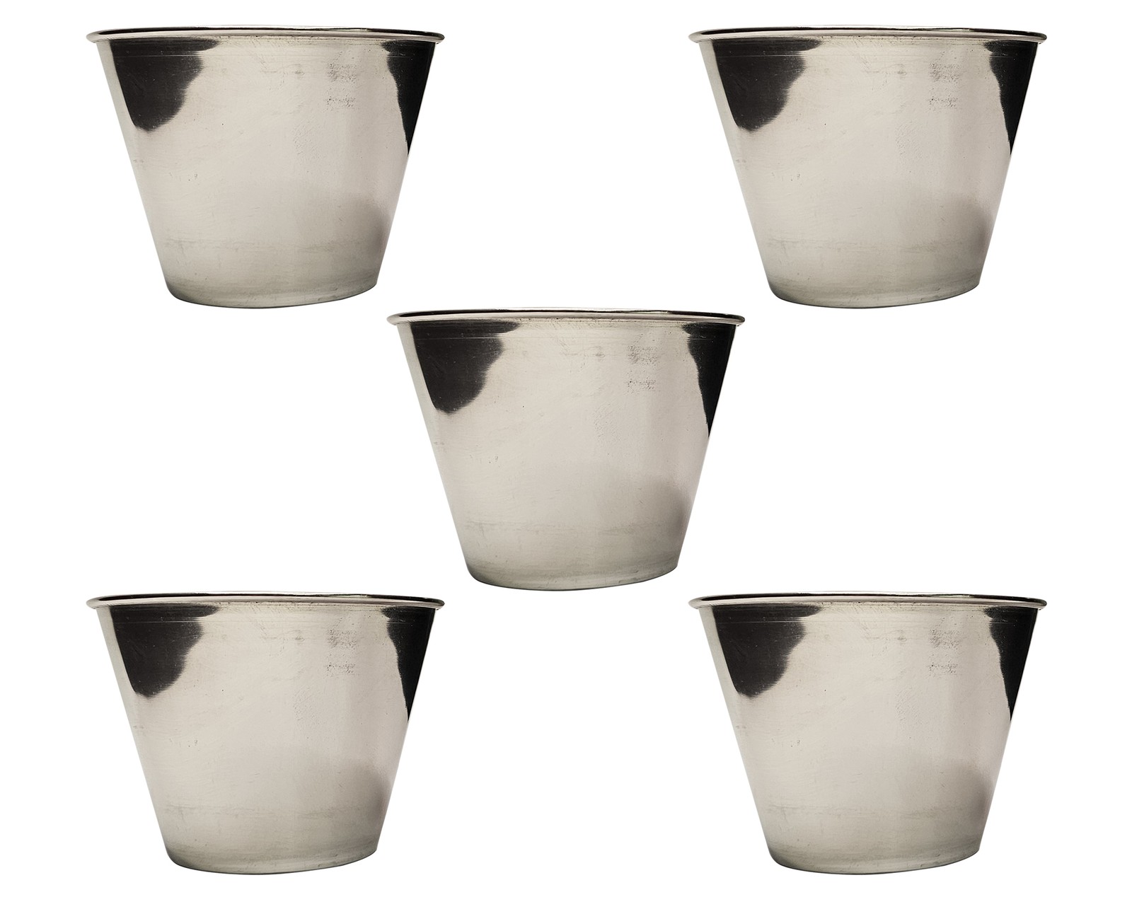 Home Brew Ohio Stainless Steel Sauce Cup 12cm (Ramekin) 5 Pack