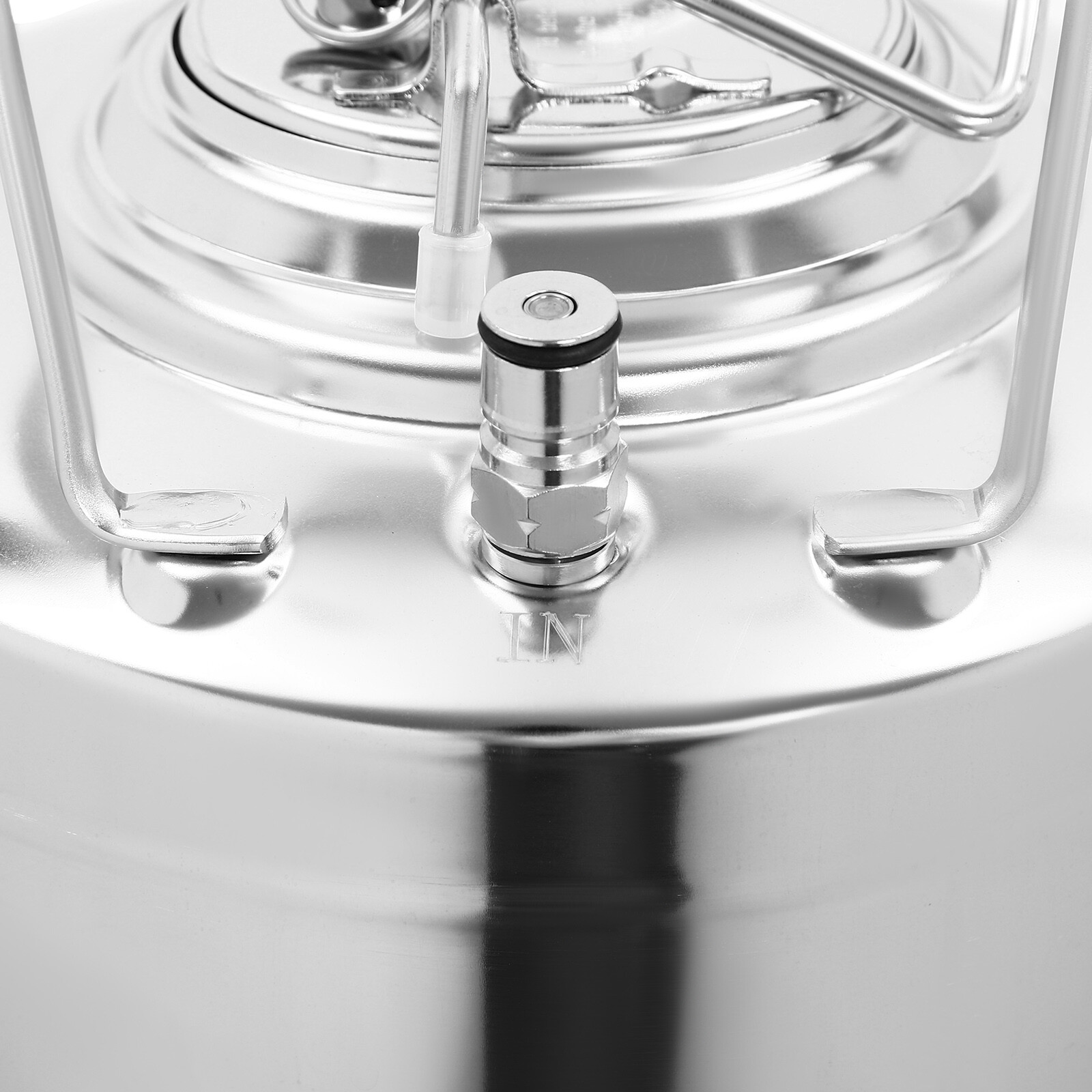 Stainless Steel 1.6 Gallon Mini Ball Lock Keg System For Small Batch HomeBrewing