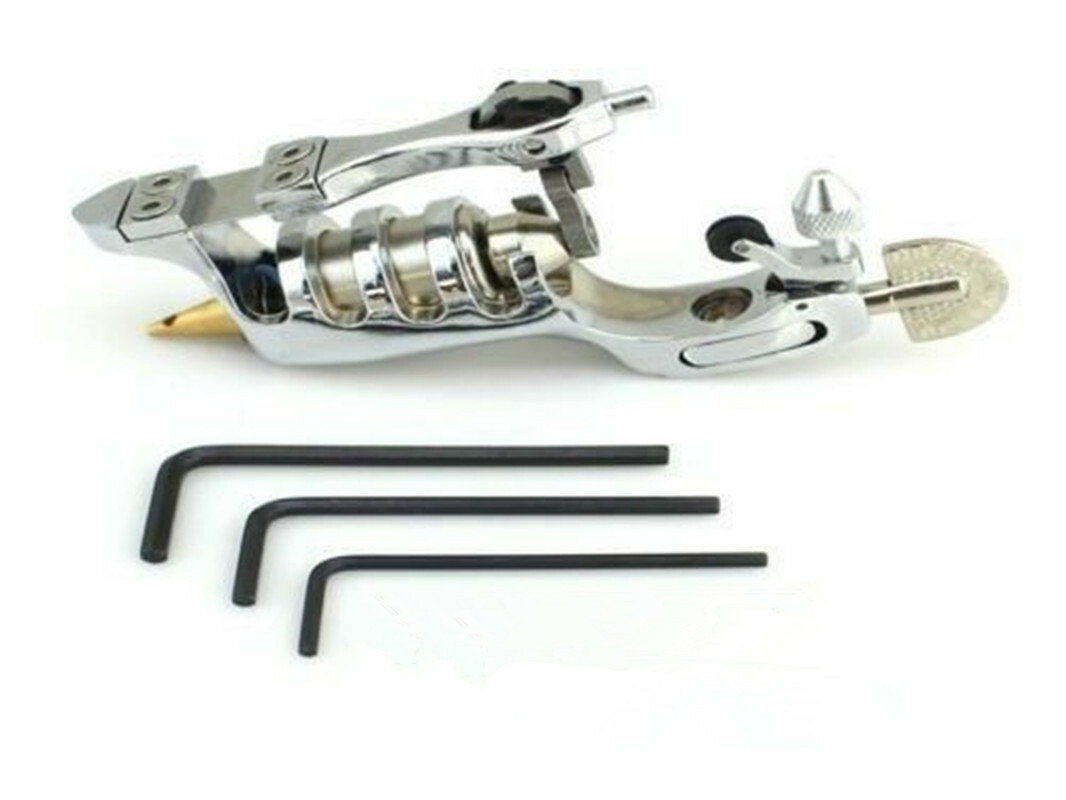 New Titanium Alloy Rotary Motor Tattoo Machine Gun Liner Shader Silver