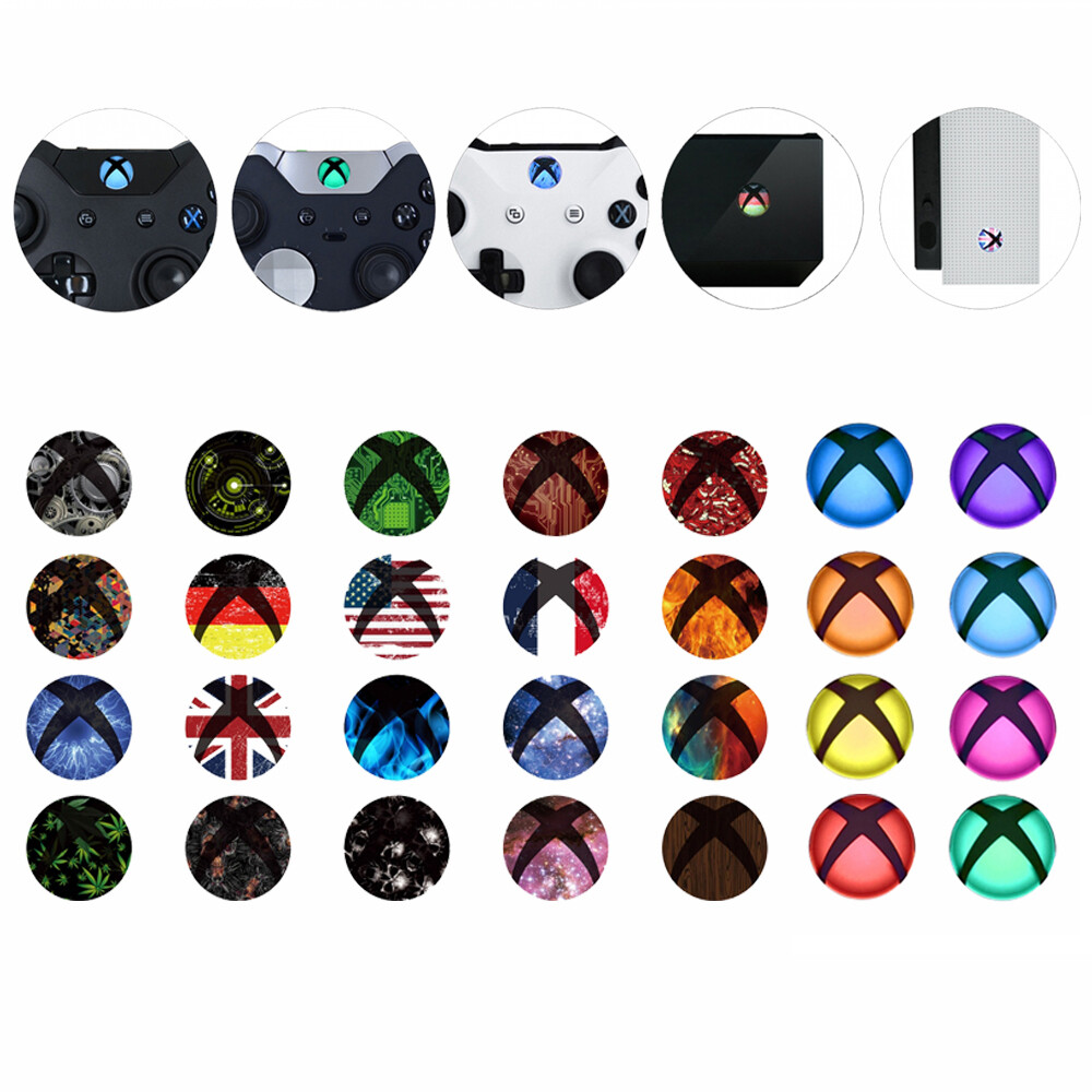 40/60pcs Home Button LED Mod Sticker Decals Set for Xbox One Controller /Console