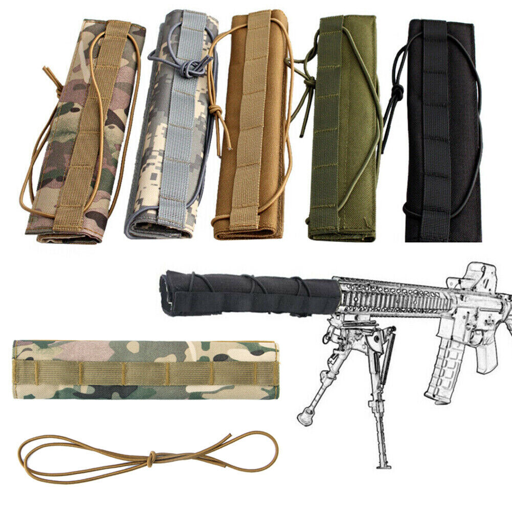 Tactical Muffler Hood Suppressor Phantom Wrap Muffler Sleeves Outdoor Bag