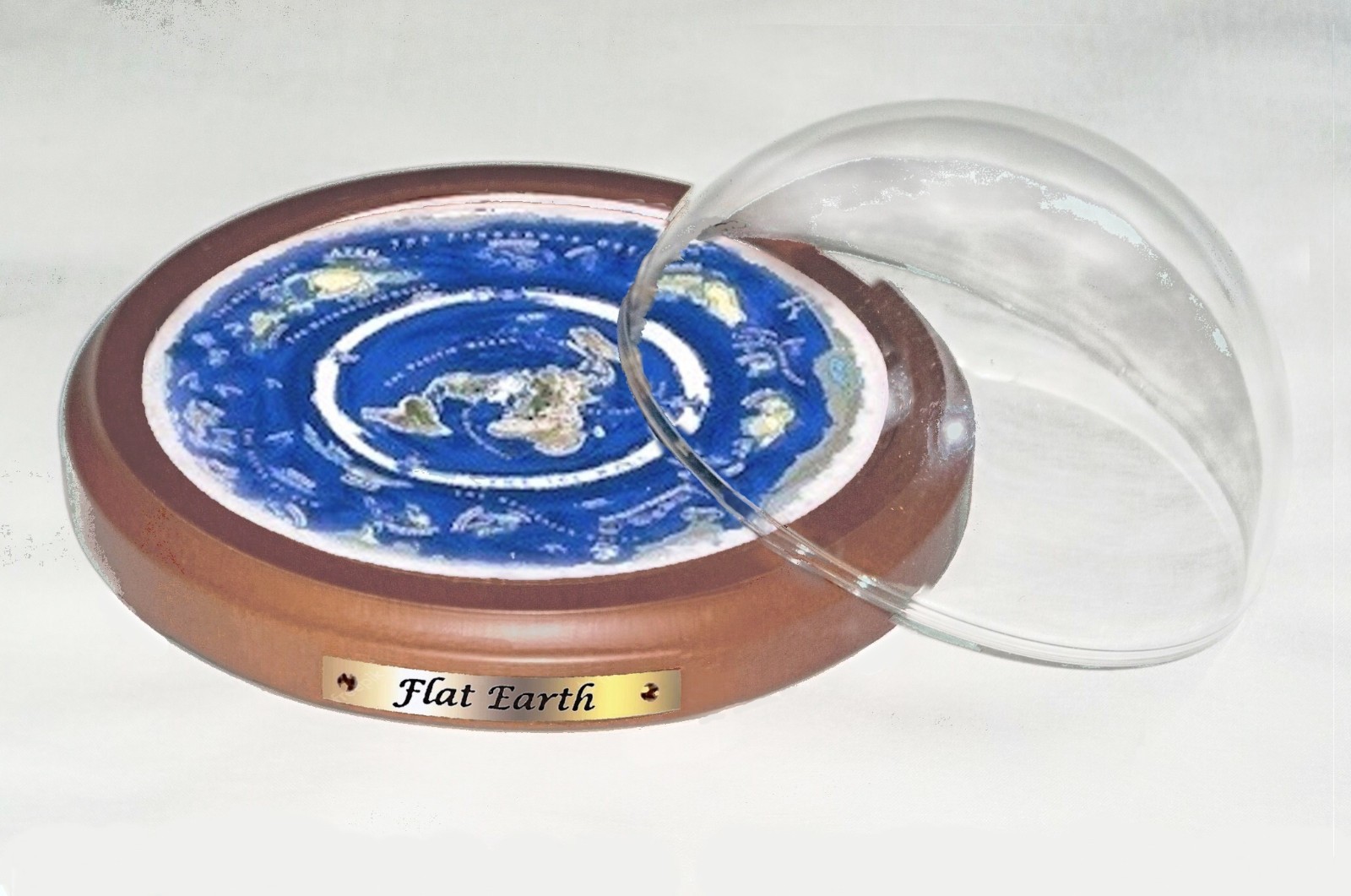 Flat Earth Map Dome Display Model - Hidden Realms Beyond The Ice Wall