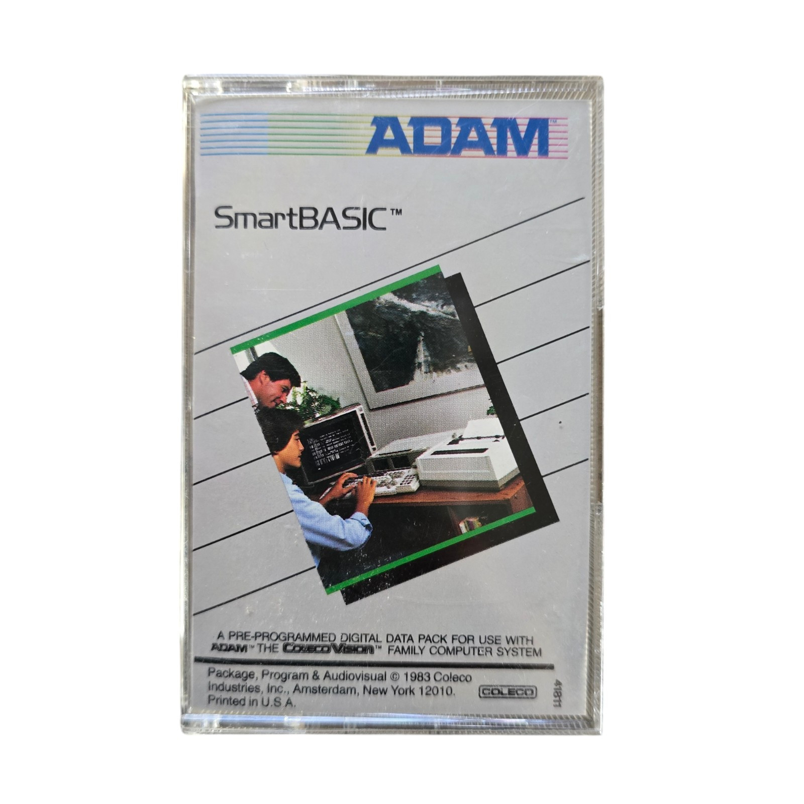 ADAM SmartBASIC Pre-Programmed Digital Data Pack Cassette 1983 Coleco Vision