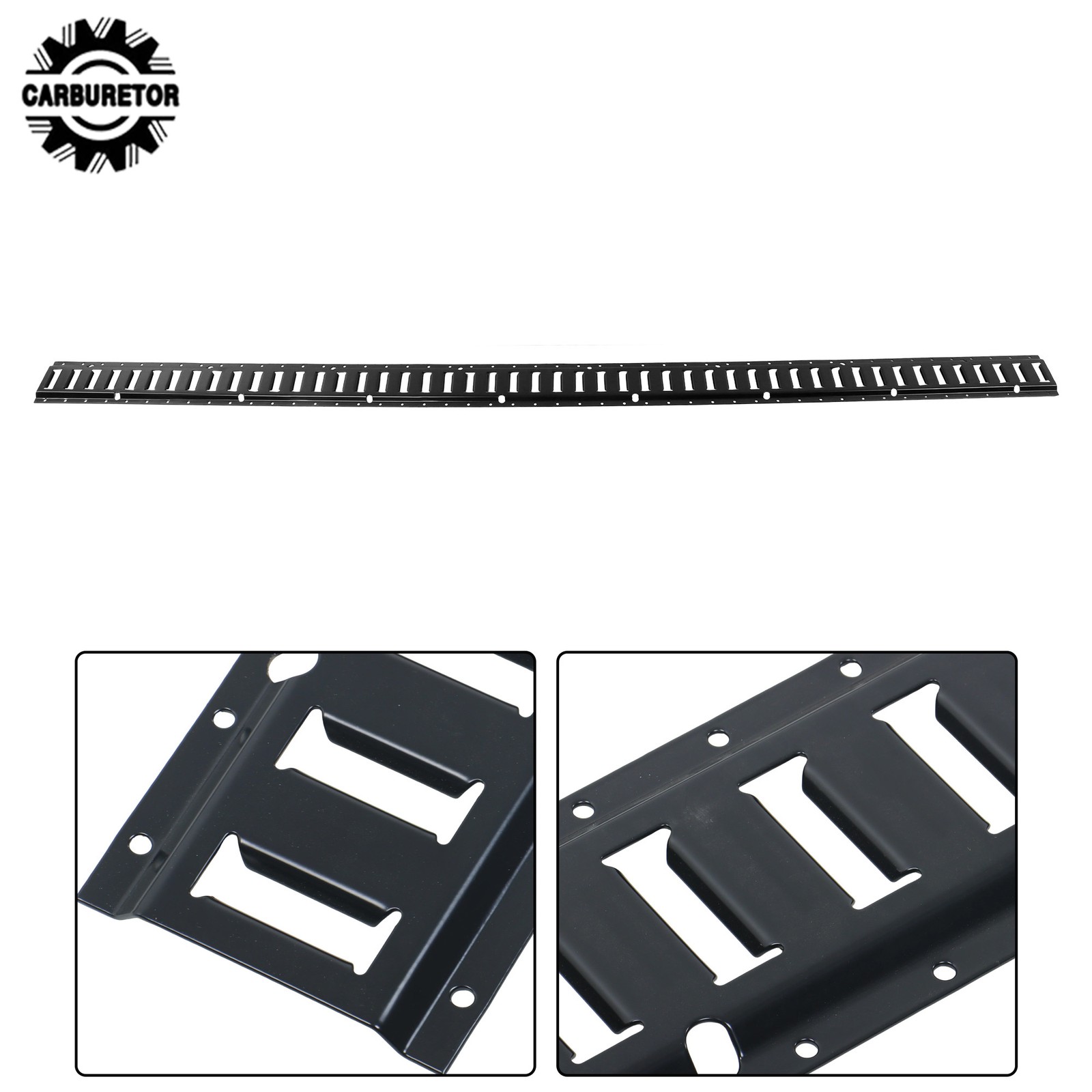 8 Feet Long E Track Rails Black Finish 5 Pack For Cargo Management System