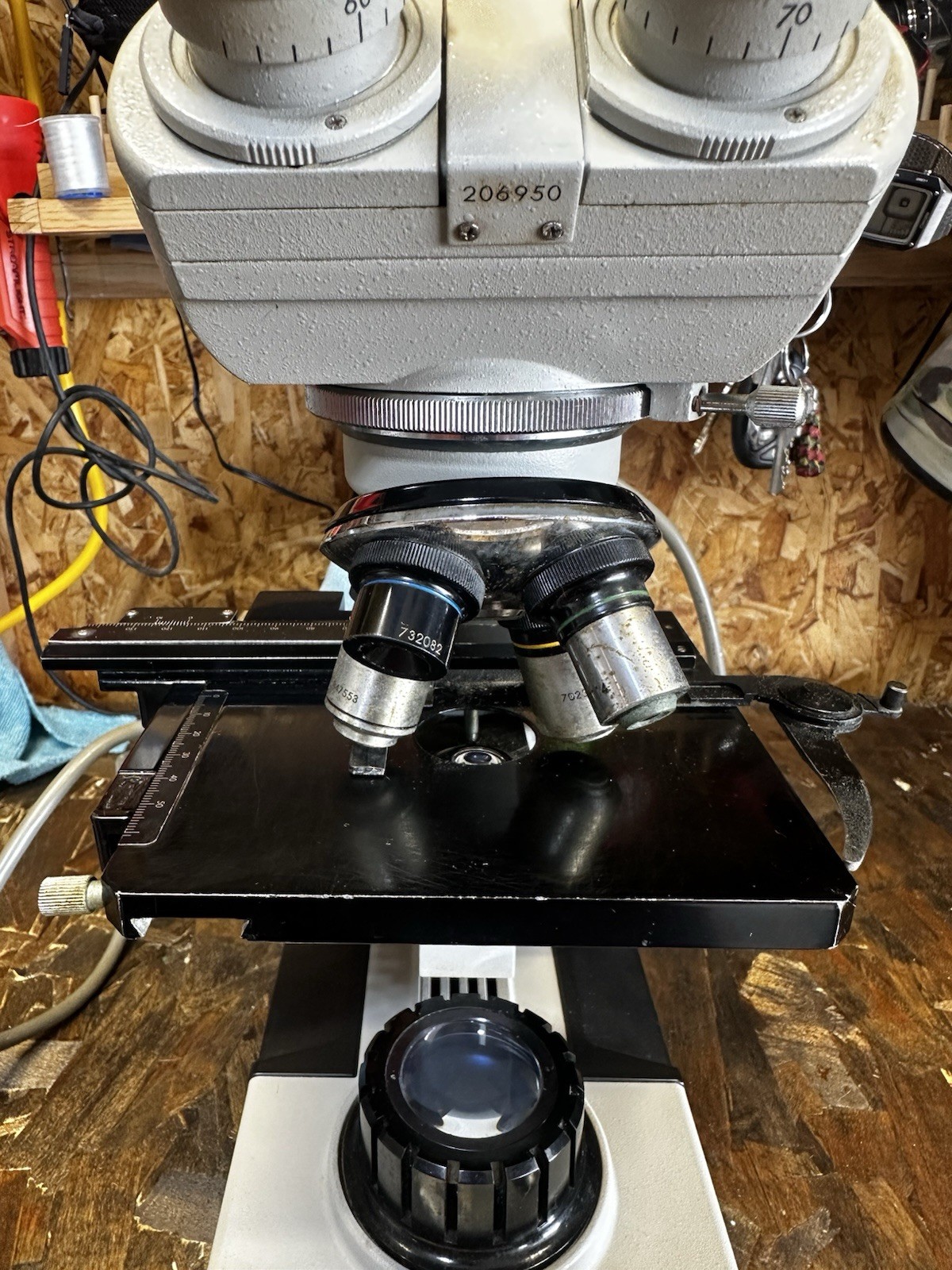 Bausch & Lomb Bino Style Microscope. Tested and Working Good Condition See Pics