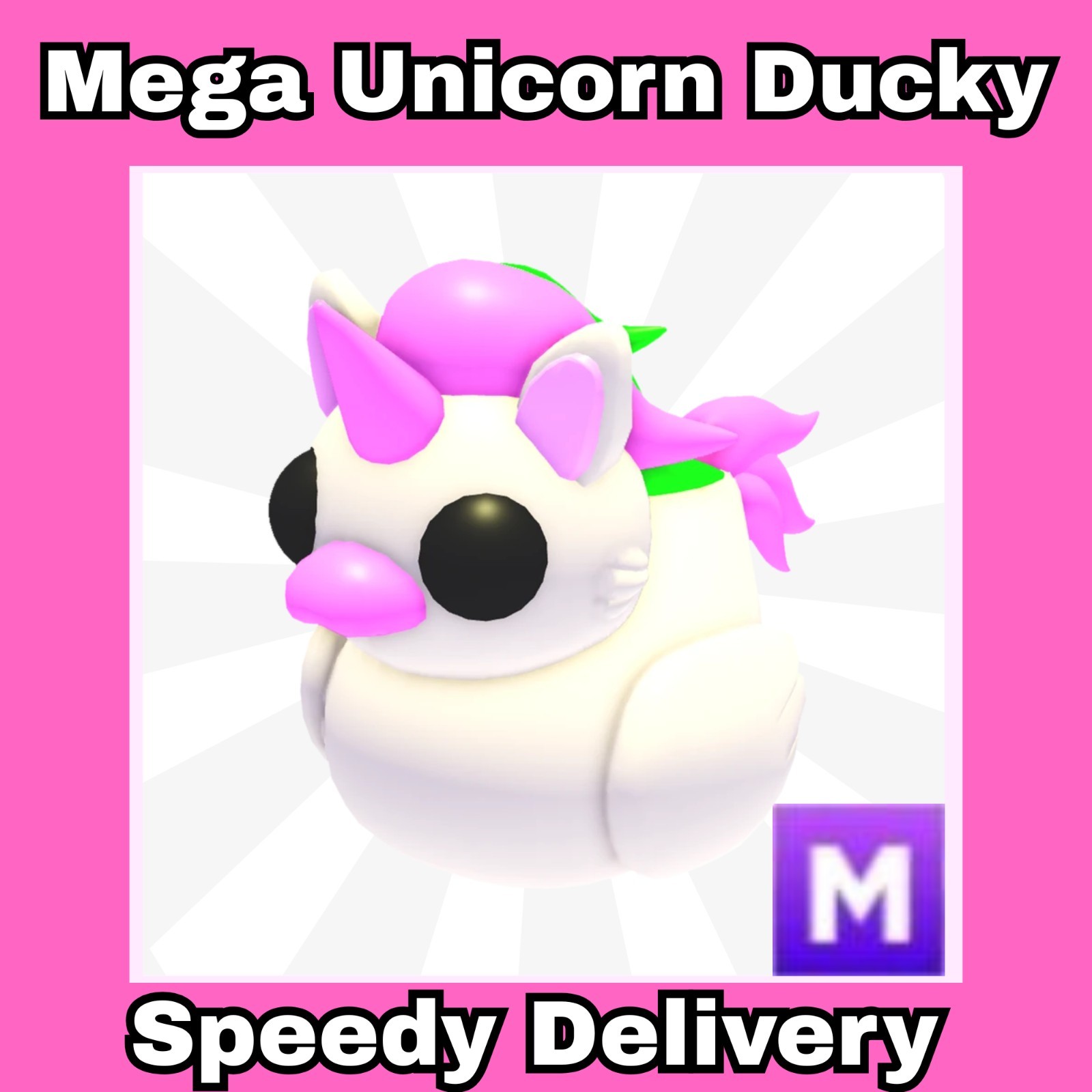 Mega Unicorn Ducky - Rubber Ducky box 🫧 Adopt your pets TODAY - Speedy Delivery