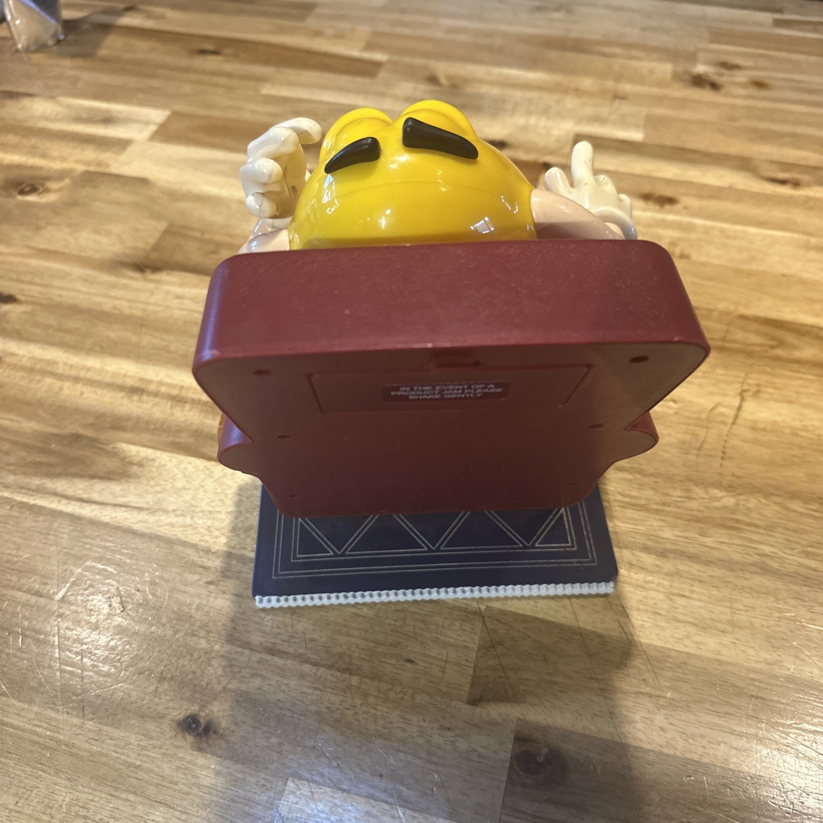 Yellow M&M Lazy Boy candy dispenser