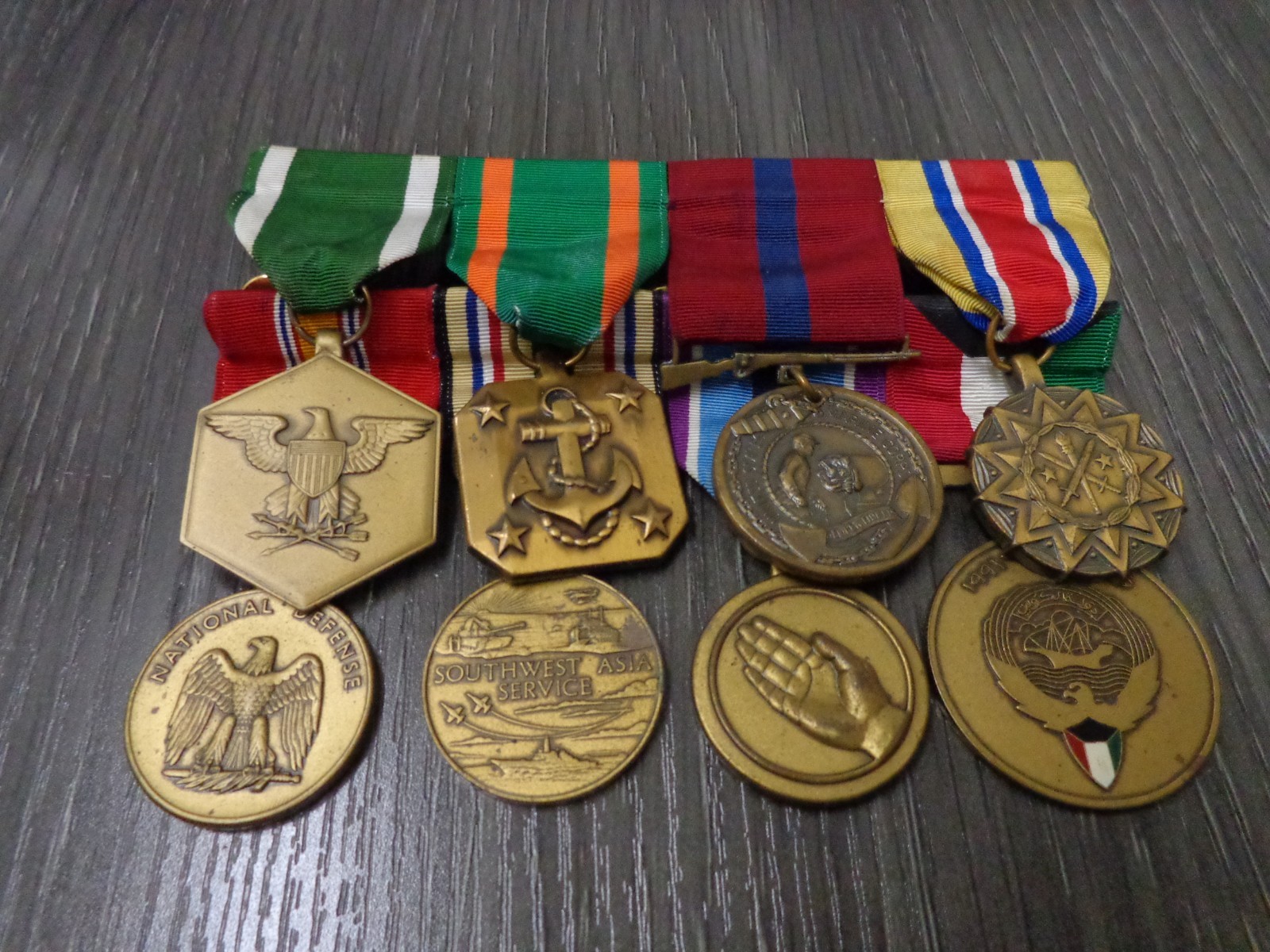 USMC Medal lot of 8 Enlisted Mounted no name  USED
