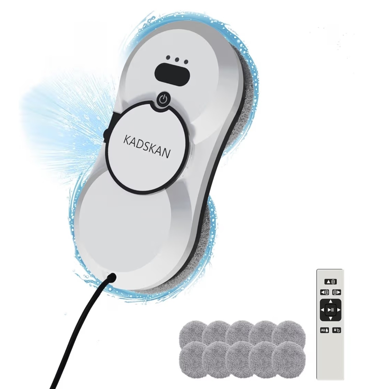 Window Cleaning Robot, Automatic Window Cleaner with Water Spray for Windows
