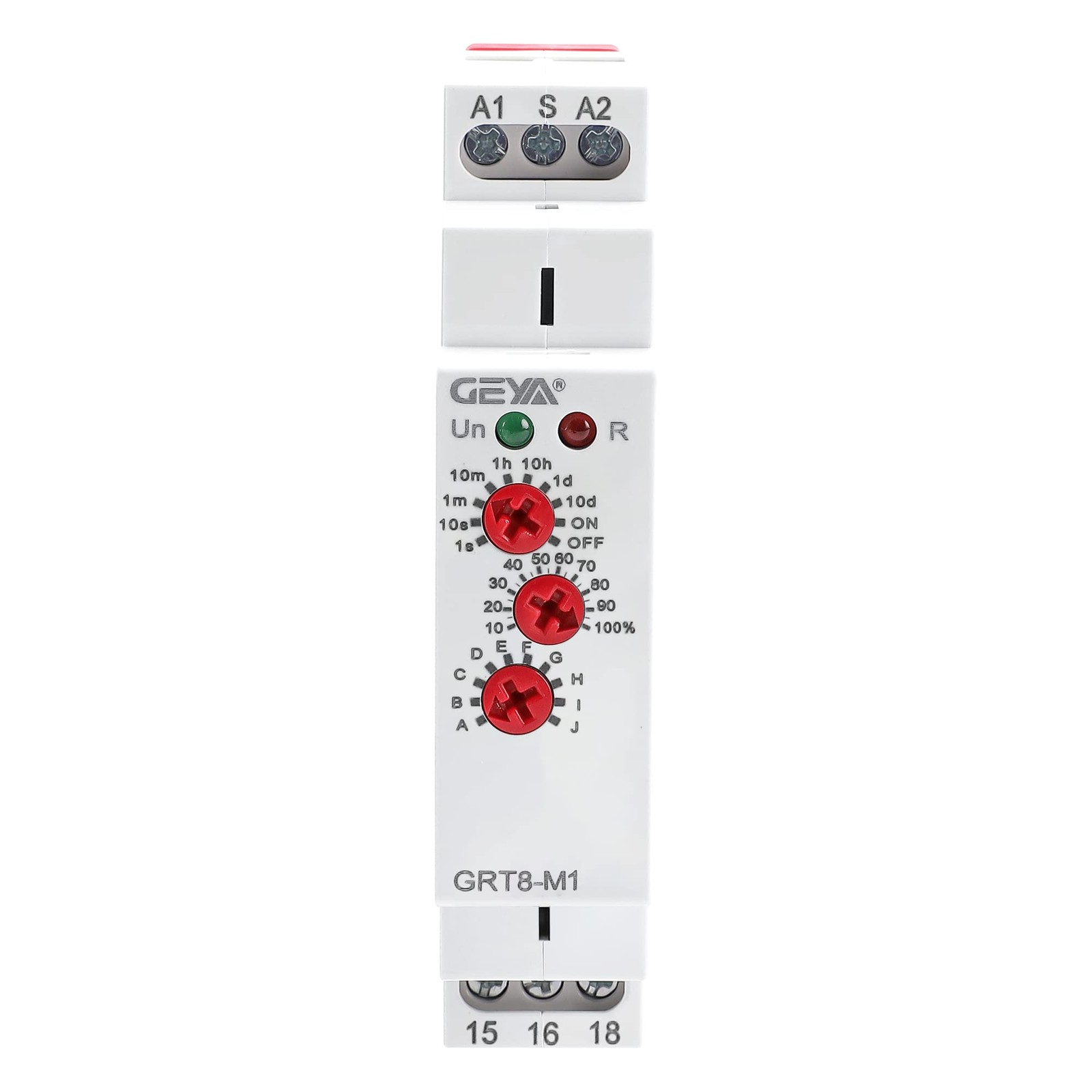 GEYA 16A Multifunction Time Relay 1 Output Contacts 10 AC230V, Grt8-m1