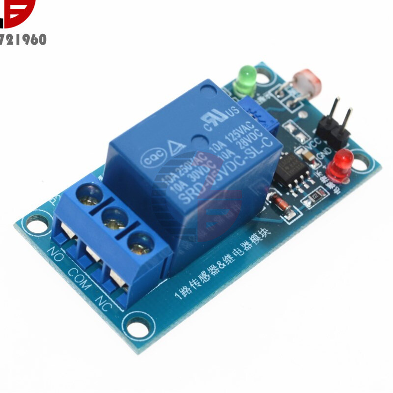 5/12V Relay Sensor Light Control Switch Module Detection Photoresistor Detector