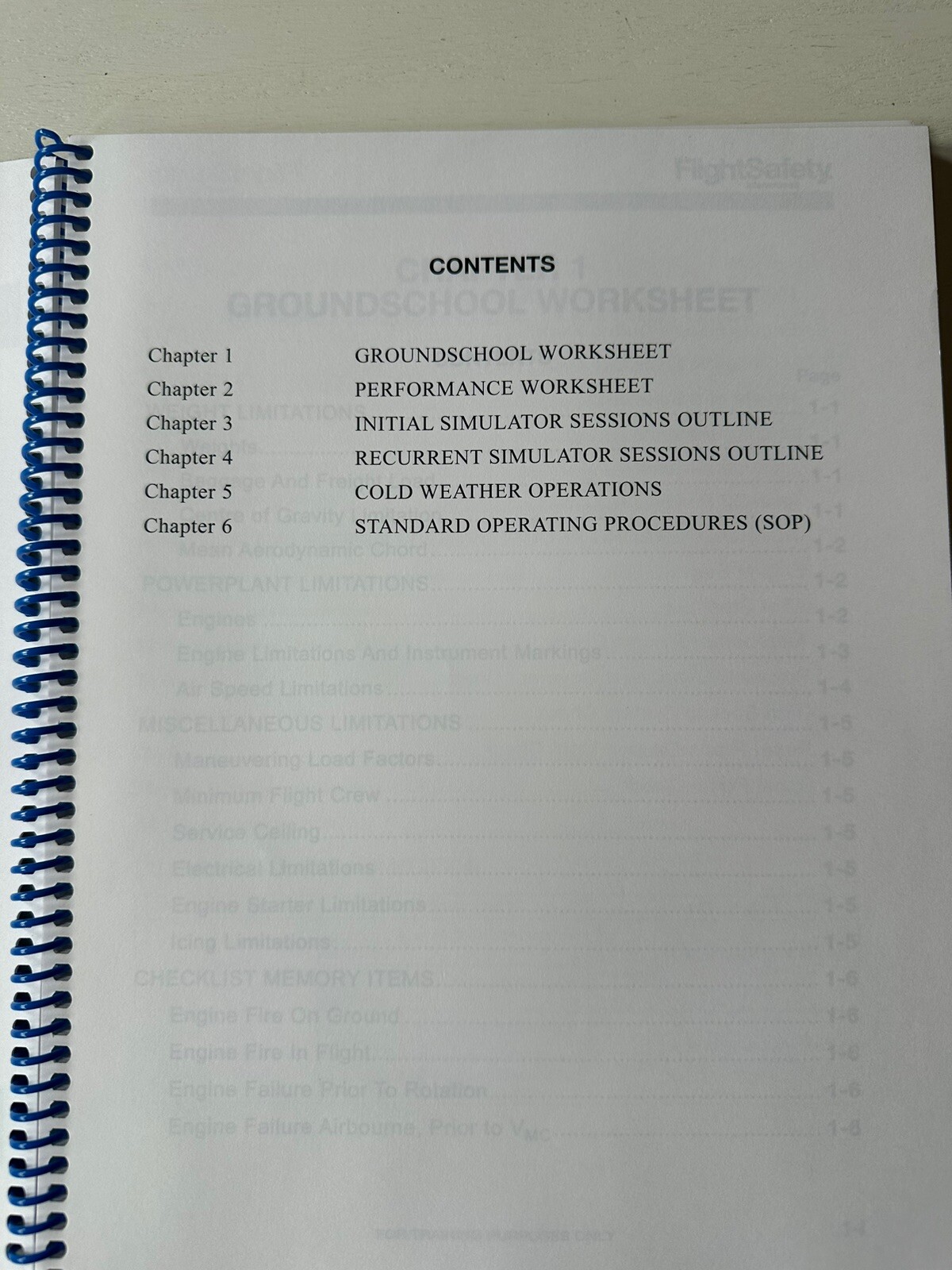 FLIGHTSAFETY DASH 6 TWIN OTTER PILOT CLIENT GUIDE TRAINING MANUAL 2.3