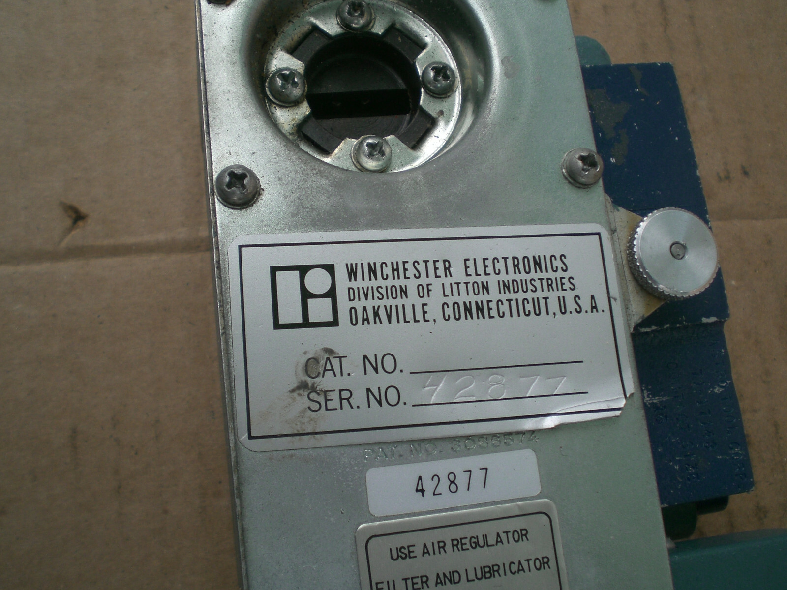 Winchester Electronics pneumatic terminal crimper