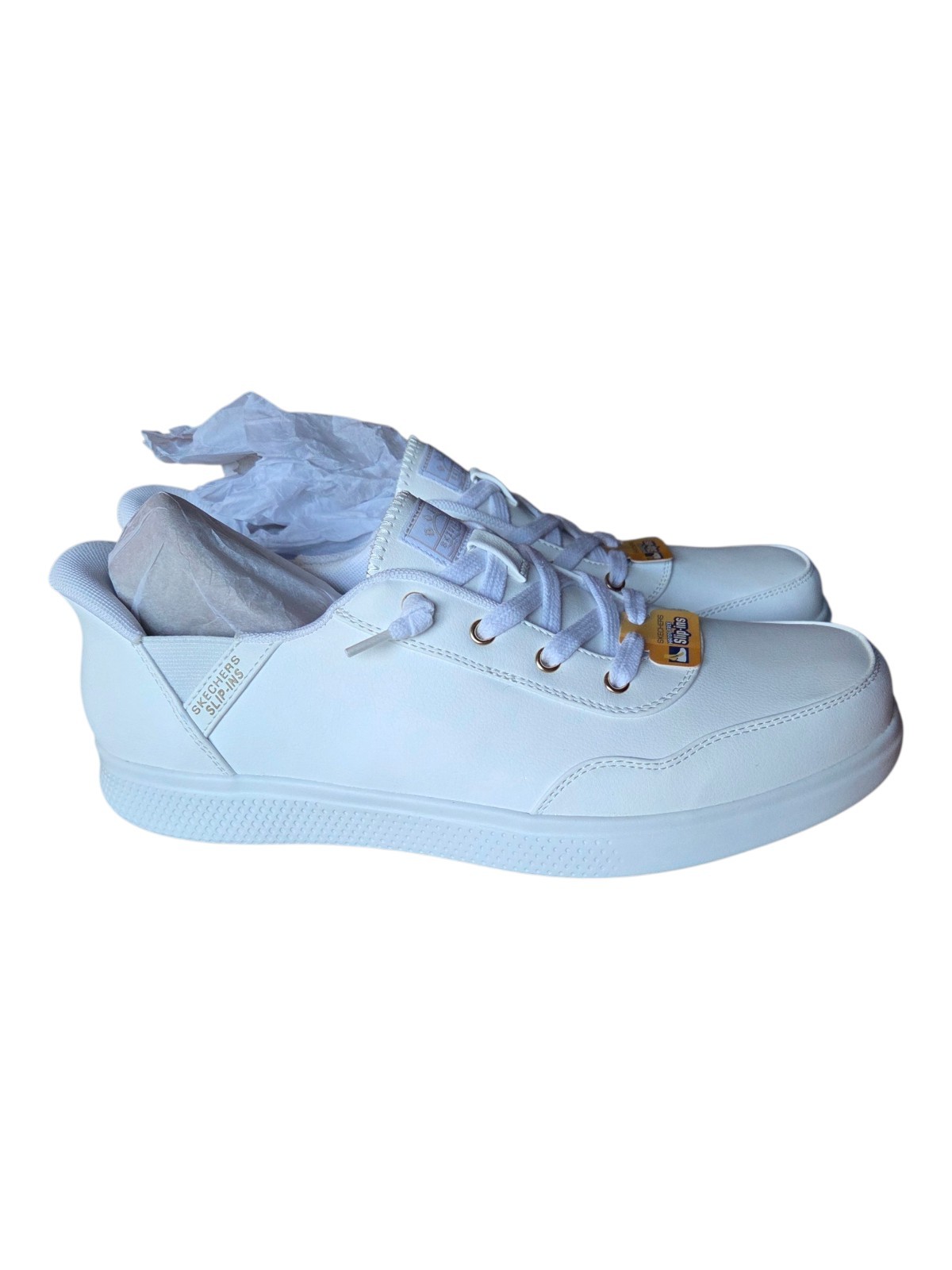 Skechers Bobs SKIP CUTE B CUTE SWEET Slip-ins Shoes White Womens 11 NEW NO BOX