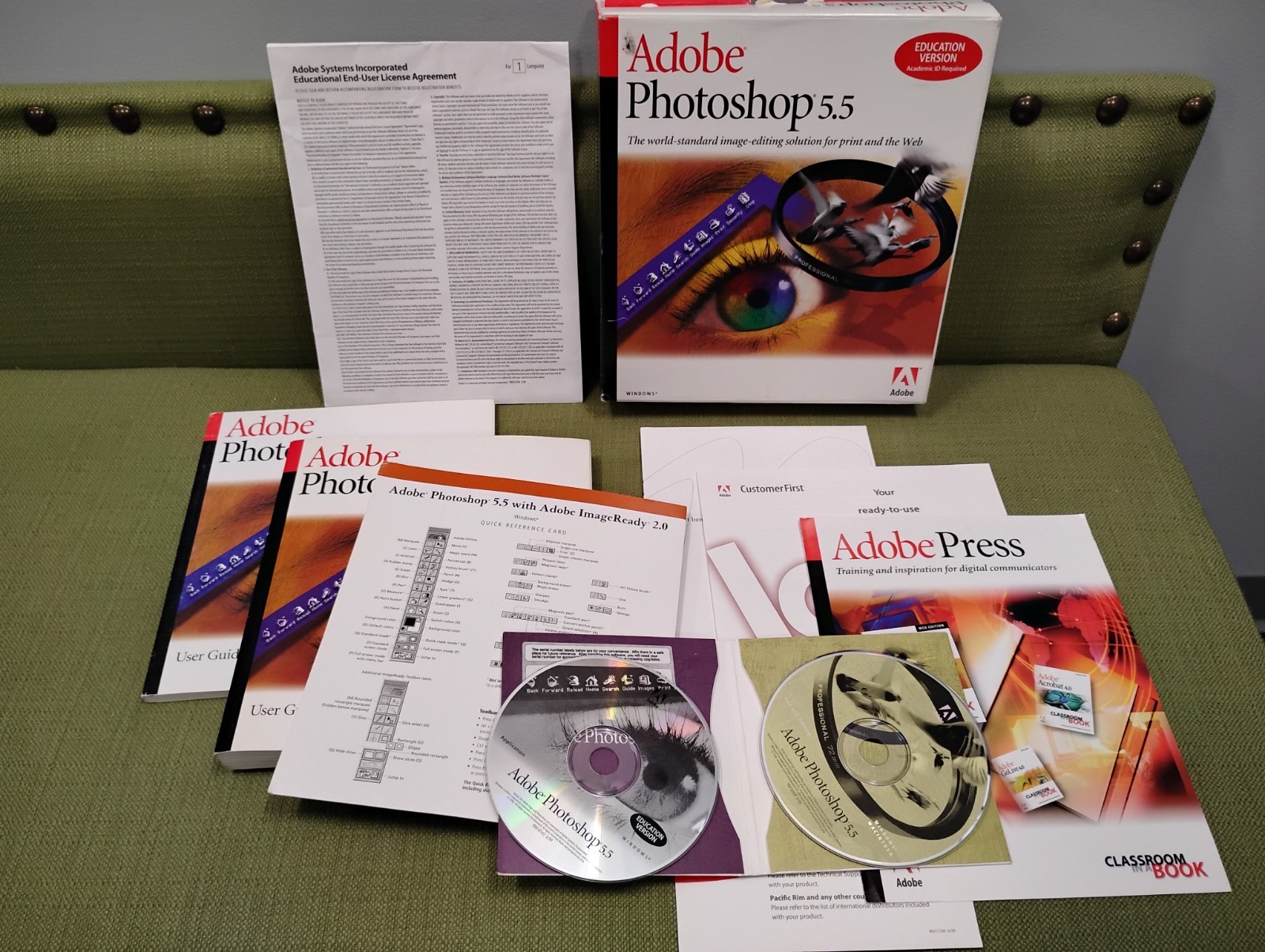 Photoshop 5.5 Education Version Windows Professional Disc Machintosh Windows
