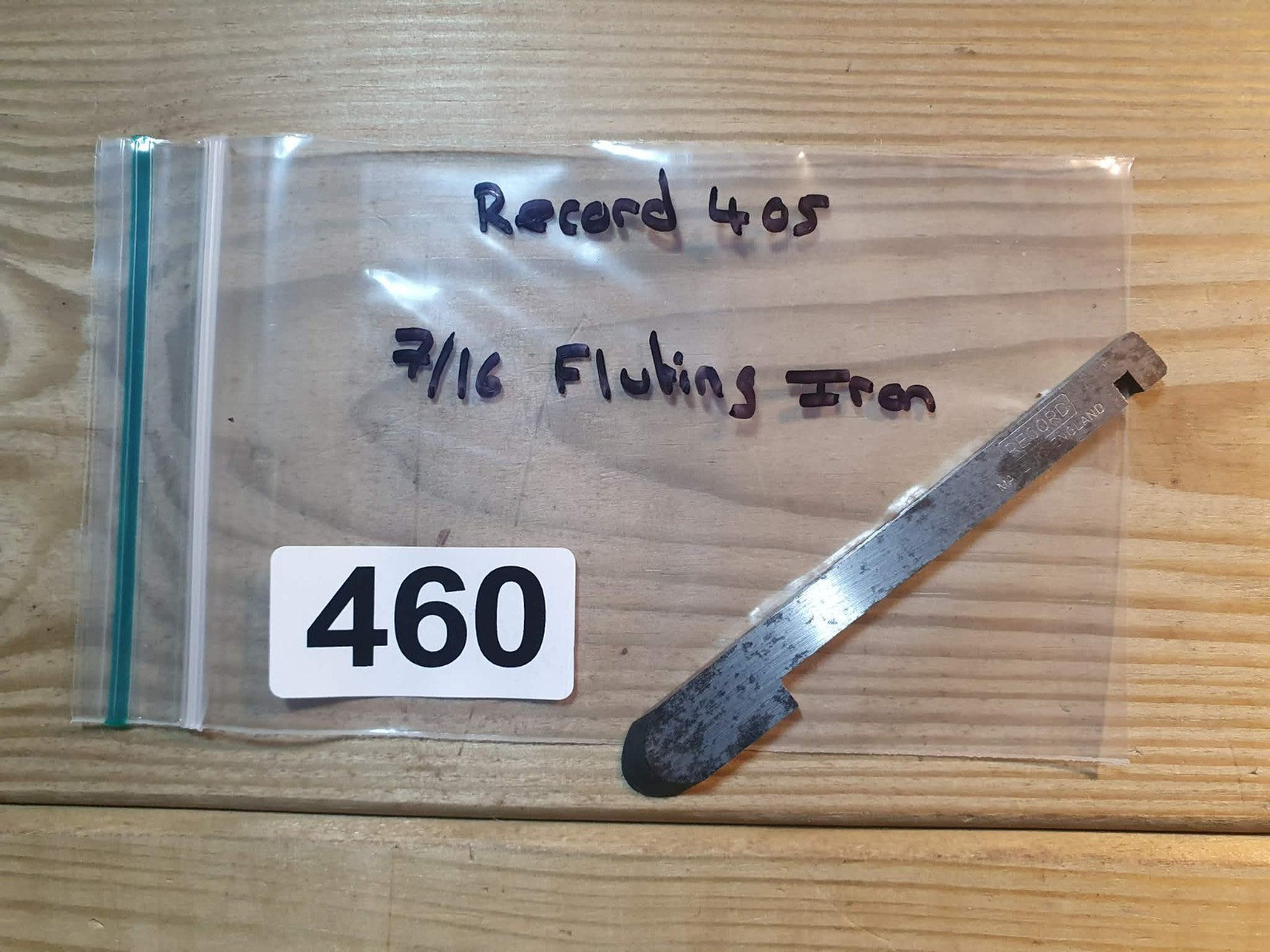 Vintage Record 405 Plane - 7/16" Fluting Cutter Old Woodworking Hand Tools