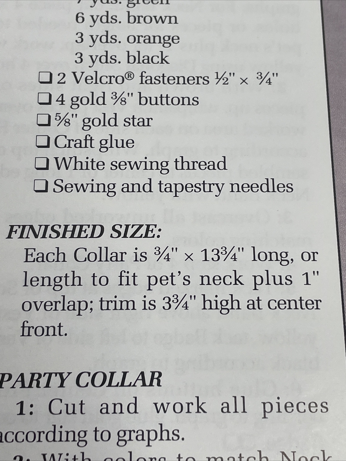 Annie's Attic Pet Collars Western & Bow Plastic Canvas Pattern