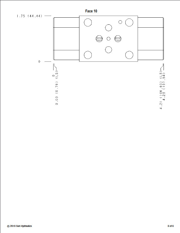 Z-5389 / Sun Hydraulics Sandwich Manifold FBX