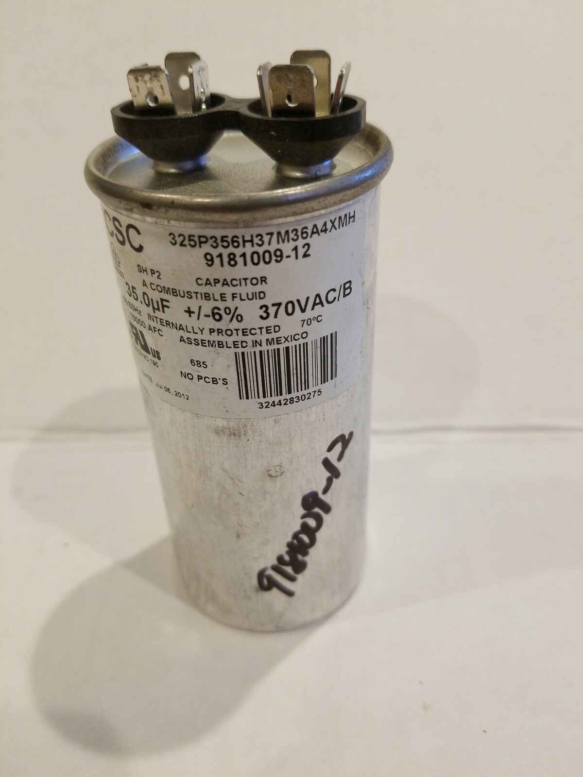 Ice O Matic Run Capacitor 9181009-12 various mfgs.