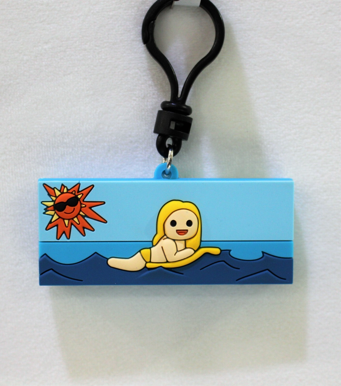 Universal Retro Movie Figural Bag Clip Keychain - Jaws Movie Poster