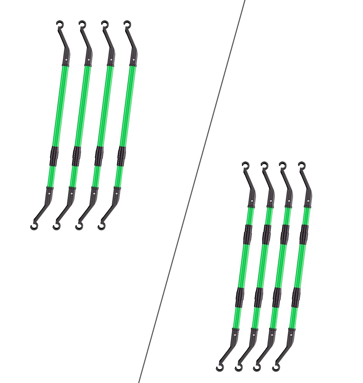 VIVOSUN Grow Tent Mounting Bars High CFM Kit Grow Tent Support Poles 2x2ft-5x5ft