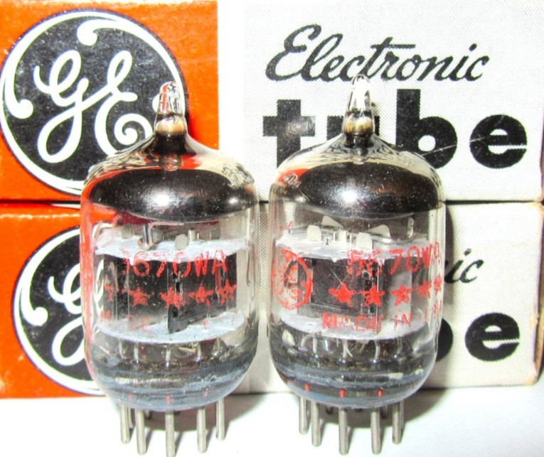 MATCHED PAIR NOS NIB GE 5 STAR 5670WA  2C51 396A 10,000 HOUR TUBES!