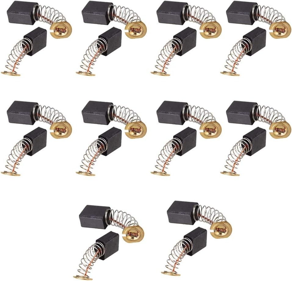 Restore Electric Motor Performance: 20 Replacement Carbon Brushes, Compact Size
