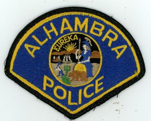 CALIFORNIA CA ALHAMBRA POLICE NICE SHOULDER PATCH SHERIFF