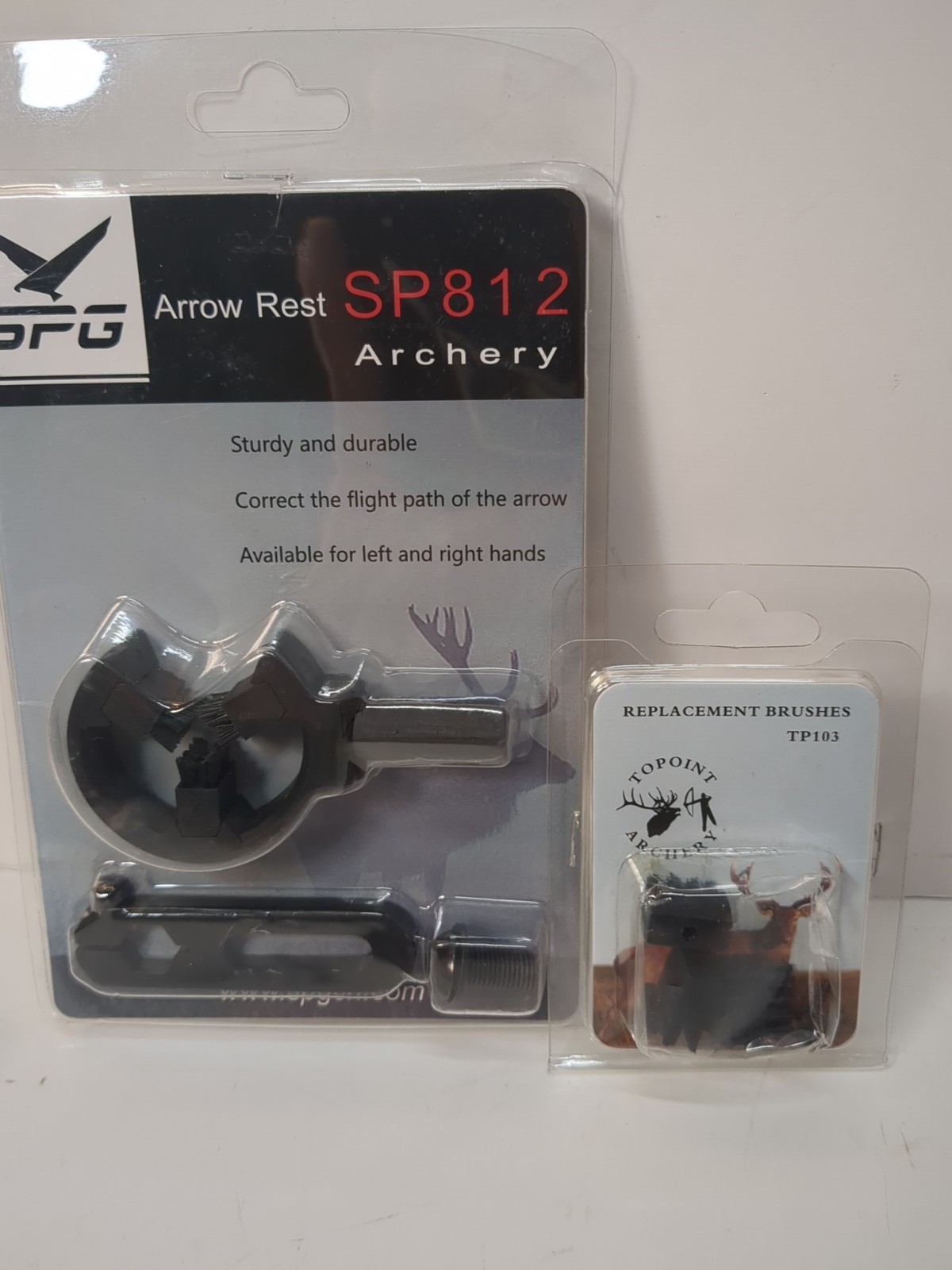 SPG Arrow Rest SP812 Archery Durable  + Additional Set  Replacement Brushes New
