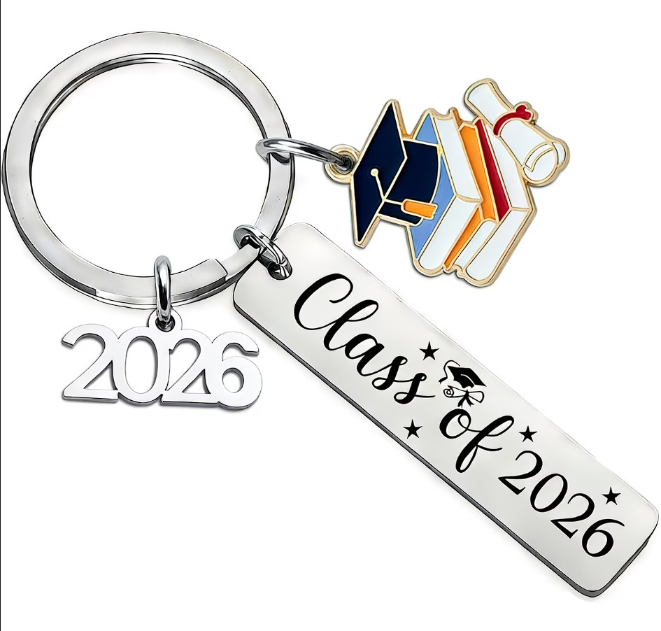 12pcs Graduation Keychain Set 2026 Cap Tassel Charms Party Favors