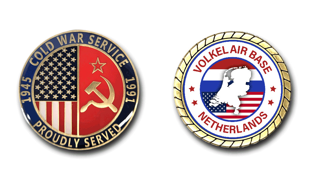Volkel Air Base Netherlands Cold War Service Challenge Coin