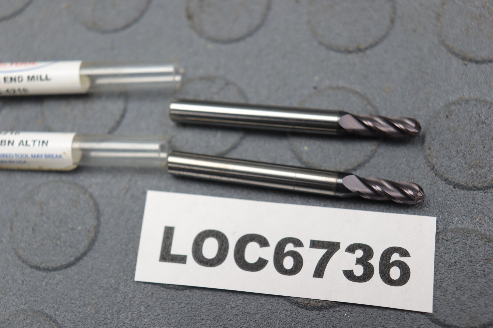 HTC 7/32'' CARBIDE END MILL BALL 7/32  4FL  LOT OF 2 LOC6736