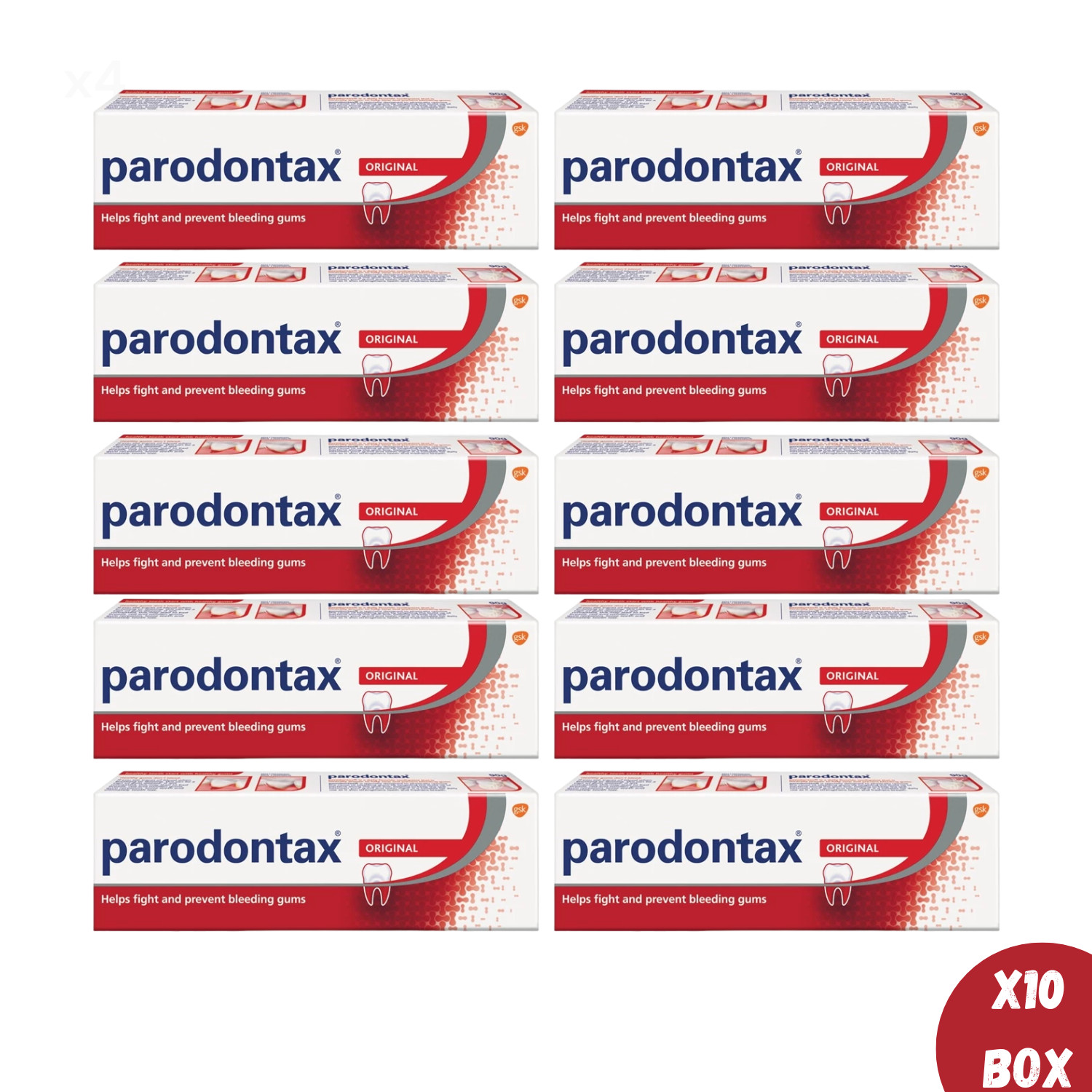 10x Parodontax Original Toothpaste 90g Prevent Bleeding Gums Free Shipping
