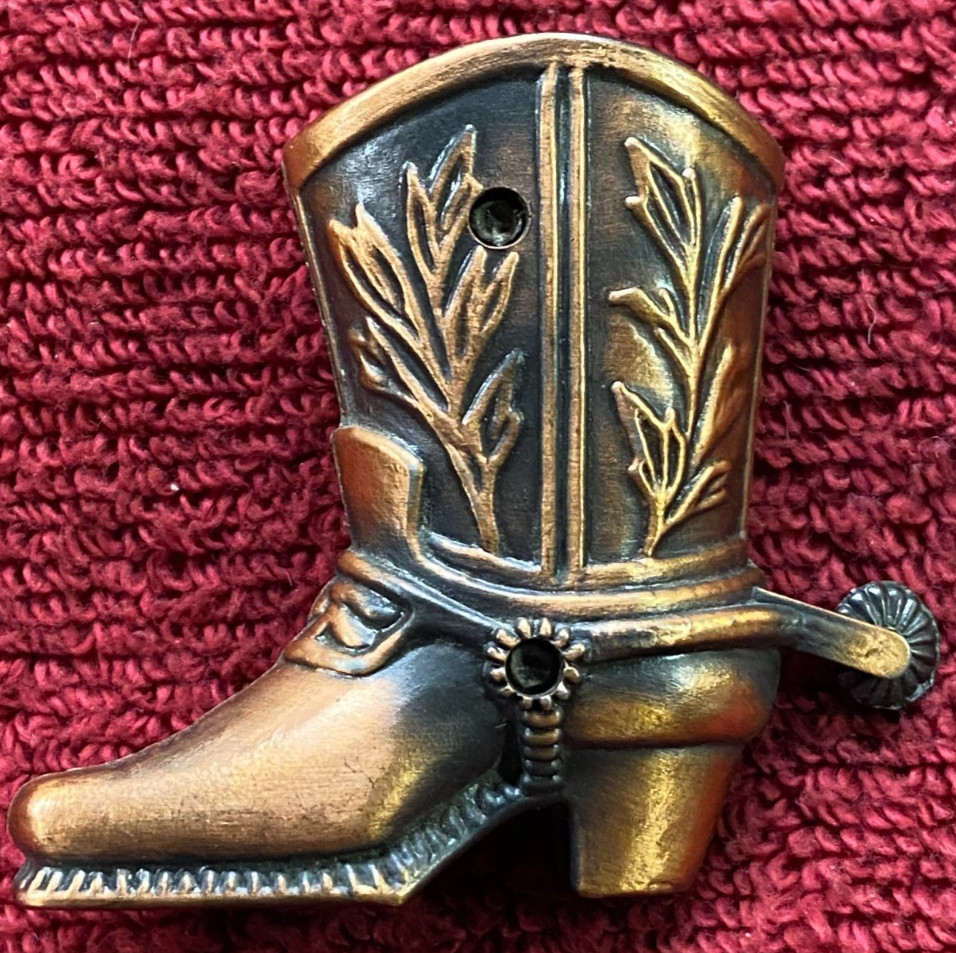 Cowboy Boot Die Cast Metal Collectible Pencil Sharpener B3