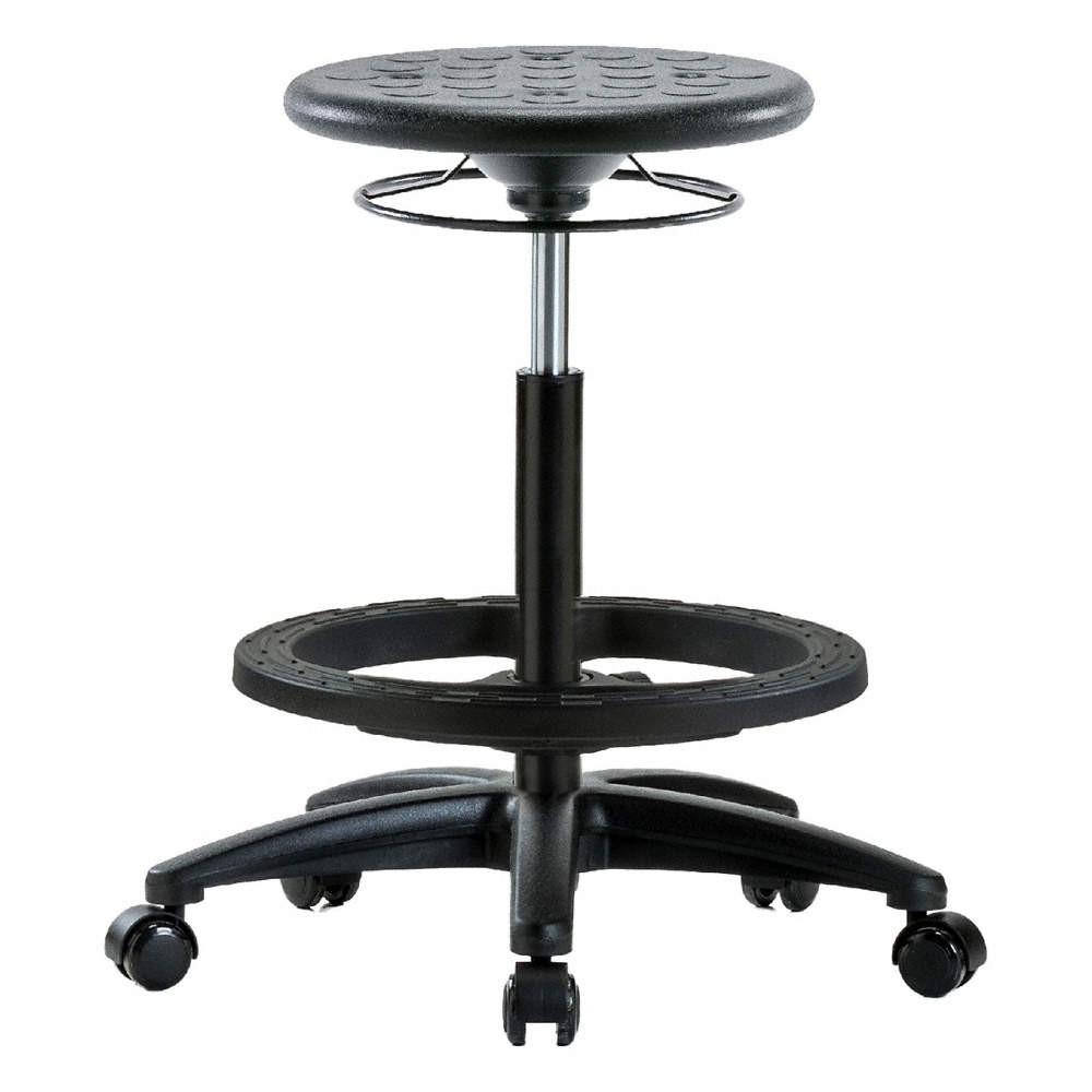 GRAINGER APPROVED  Polyurethane Stool,300 lb Cap.,Black 797R54