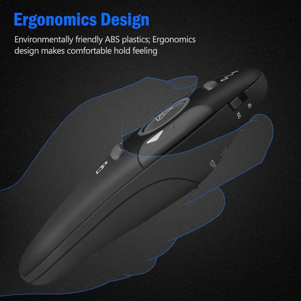 Presentation Remote Clicker, USB A & USB C Wireless Presenter for PowerPoint ...