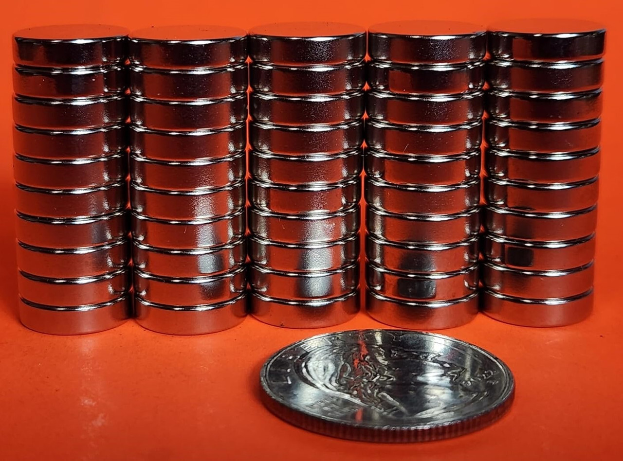 100 1/2 in X 1/8 in  Neodymium Magnets (12.7mm x 3.17mm)