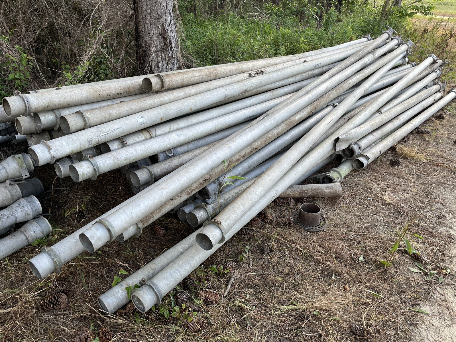 3” twist lock Mathieson Aluminum irrigation pipe 20’ Long 2900’ Available