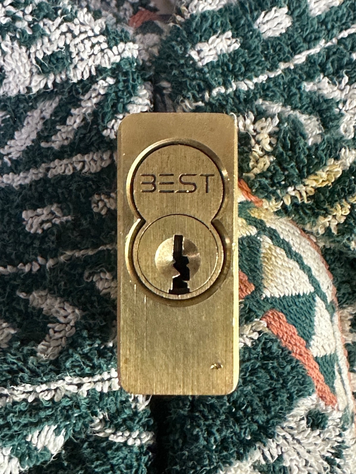 BRASS BODY AMERICAN PADLOCK SERIES 3560 SFIC BEST BRAND REMOVAL CORE WITH 3 KEYS