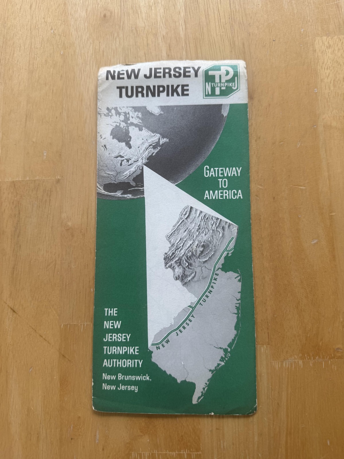 Vintage 1963 New Jersey Turnpike Highway Road Map Travel Folded Brochure USA